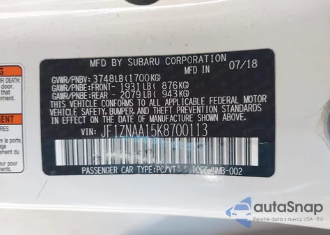 2019 Toyota 86 from USA, damaged, VIN JF1ZNAA15K8700113